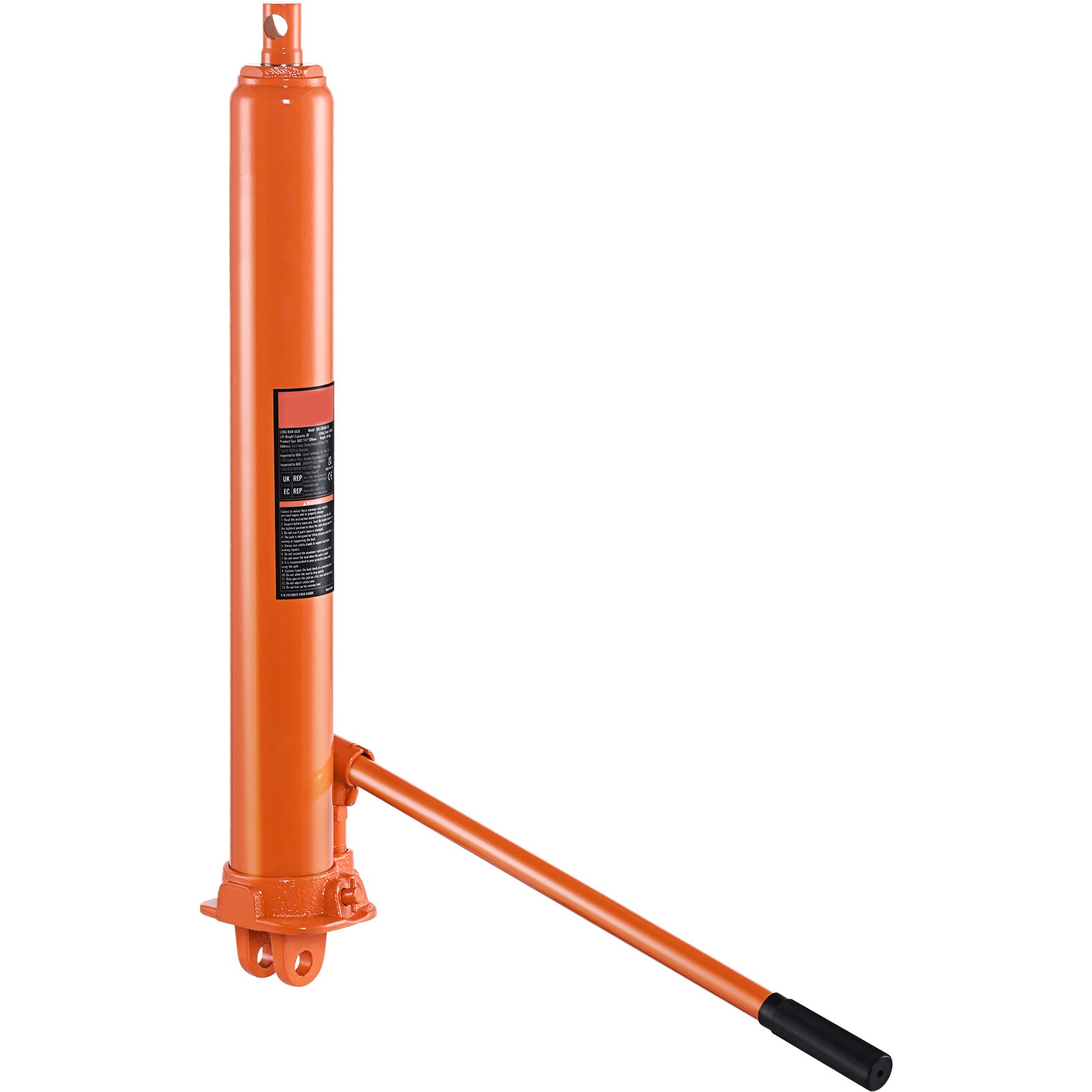 Hydraulic Long Ram Jack 8Ton Clevis Base Engine Hoist Cylinder Single Pump_voghion.com
